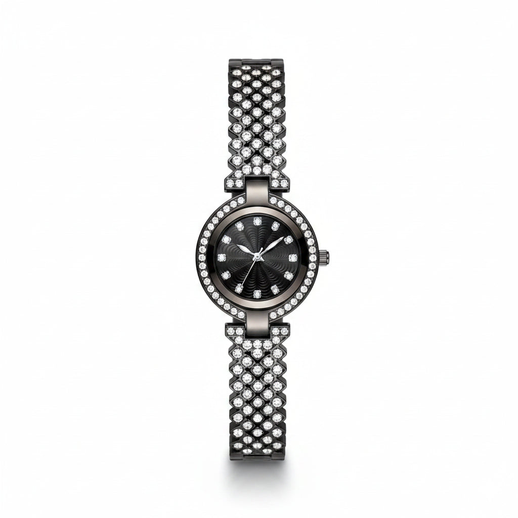 Crystal Elegance watch with bracelet