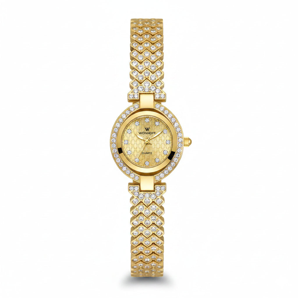 Crystal Elegance watch with bracelet
